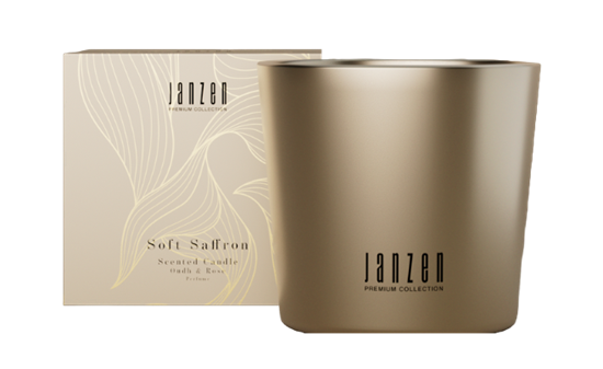 JANZEN SCENTED CANDLE DEWY JASMINE PREMIUM GOLD 500ML